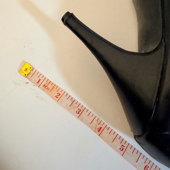 Pleasers Black Knee-High Leather Boots - Picture 14 of 16